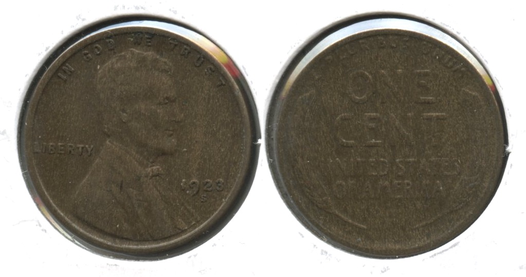 1923-S Lincoln Cent Fine-12 #e