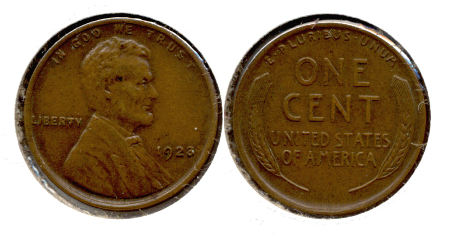 1923 Lincoln Cent AU-50 e
