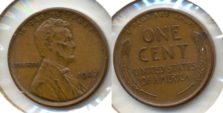 1923 Lincoln Cent MS-63 Brown
