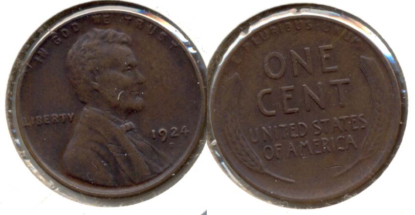 1924-D Lincoln Cent EF-40