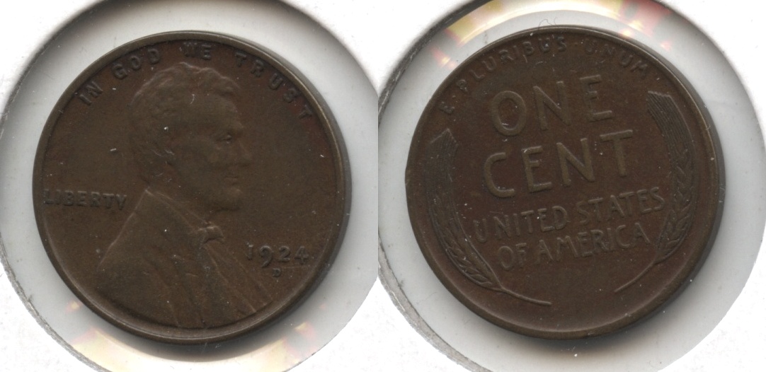 1924-D Lincoln Cent EF-40 #j
