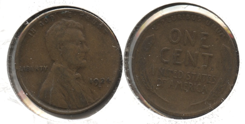 1924-D Lincoln Cent VG-8 #h