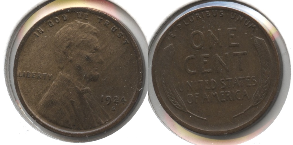 1924-S Lincoln Cent EF-40 #e