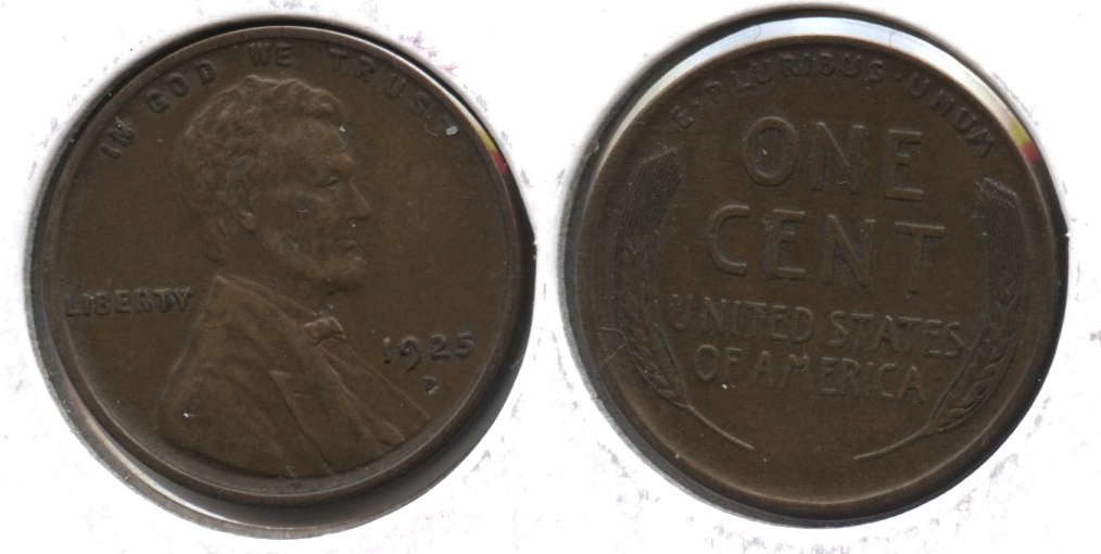 1925-D Lincoln Cent EF-40 #d