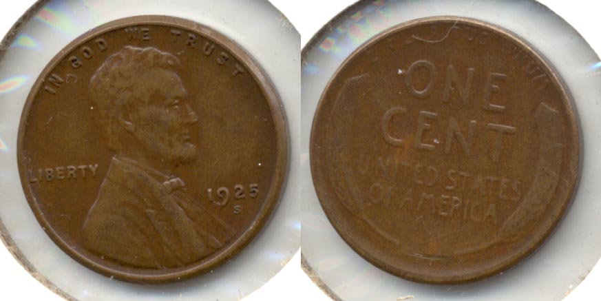 1925-S Lincoln Cent AU-50 a