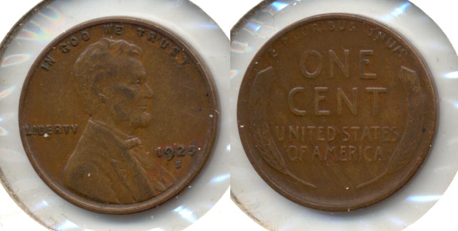 1925-S Lincoln Cent AU-50 b