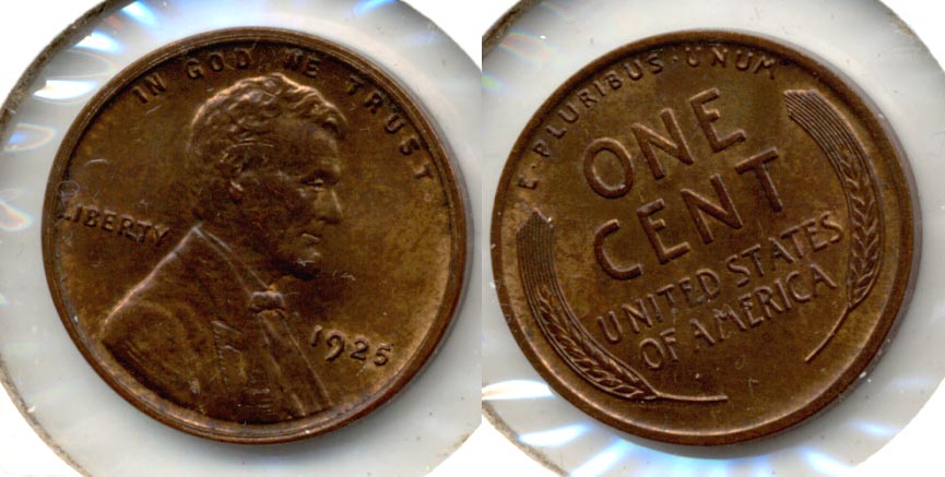 1925 Lincoln Cent AU-58 b