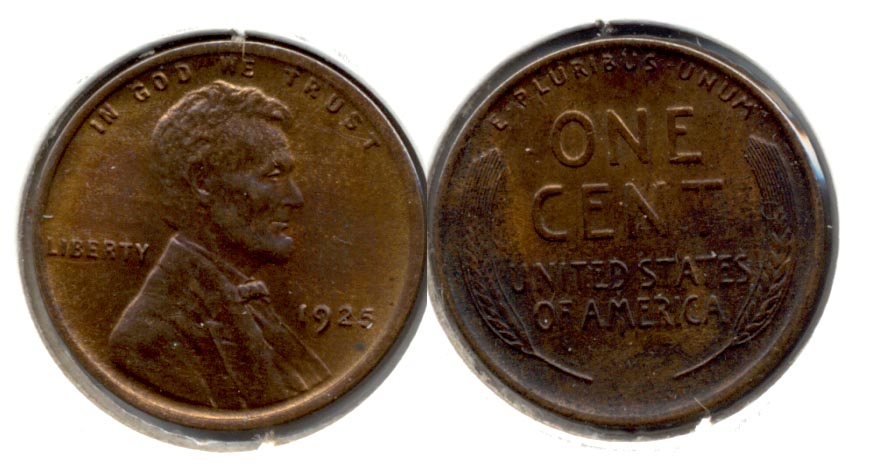 1925 Lincoln Cent MS-64 Brown