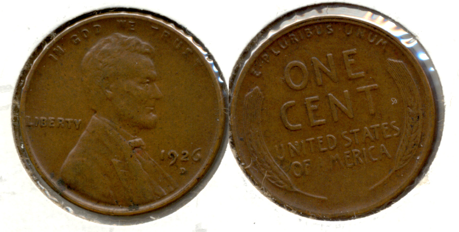 1926-D Lincoln Cent EF-40 g