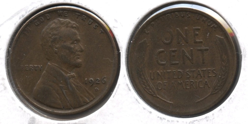 1926-D Lincoln Cent EF-40 #i