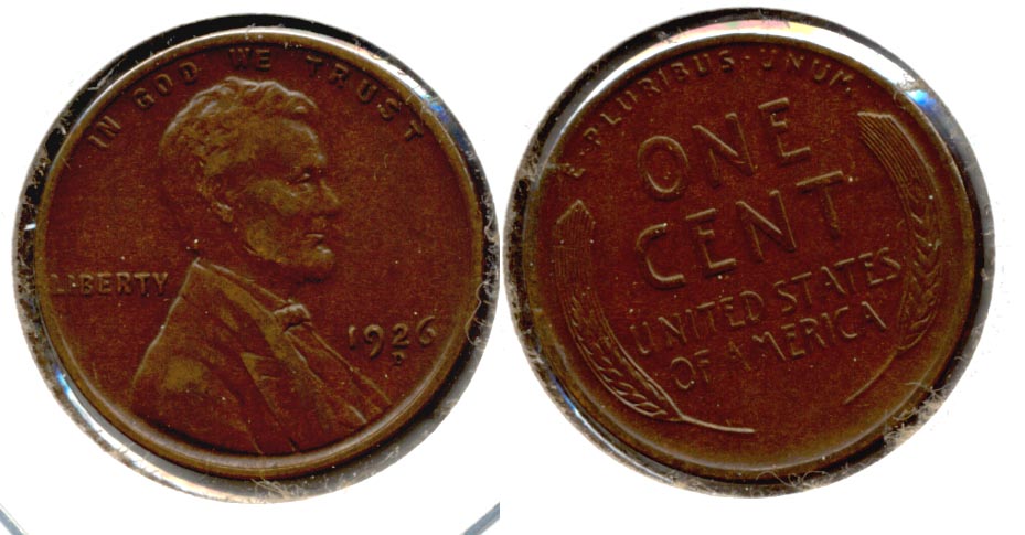 1926-D Lincoln Cent EF-45 b