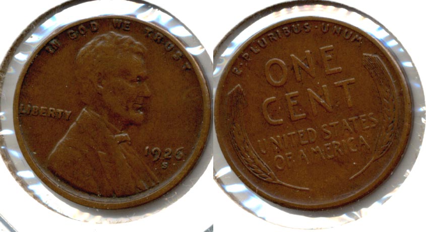 1926-S Lincoln Cent EF-40 g