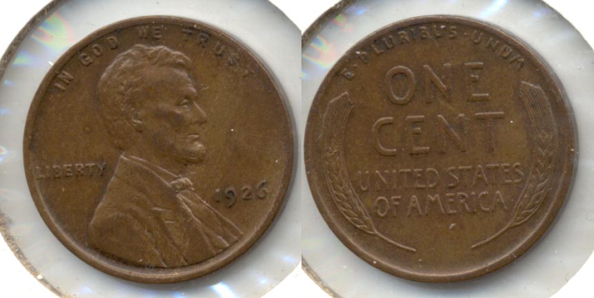 1926 Lincoln Cent AU-50 g