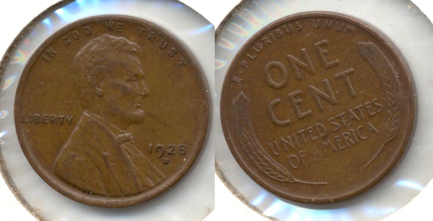 1928-D Lincoln Cent AU-53