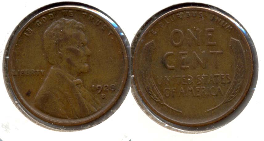 1928-S Lincoln Cent EF-40 c