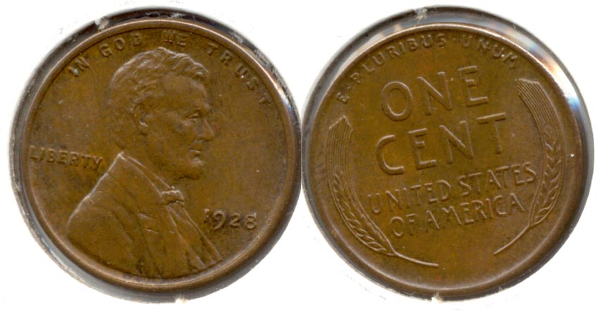 1928 Lincoln Cent MS-63 Brown a