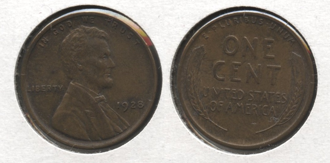 1928 Lincoln Cent MS-63 Brown #e