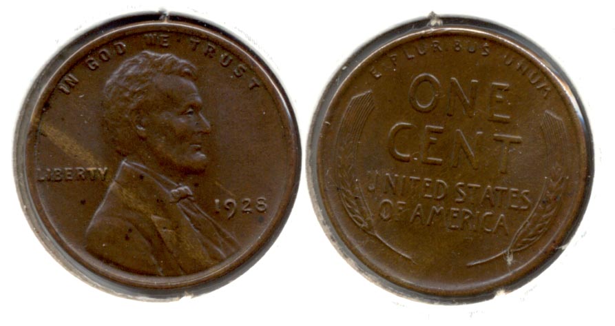 1928 Lincoln Cent MS-64 Brown