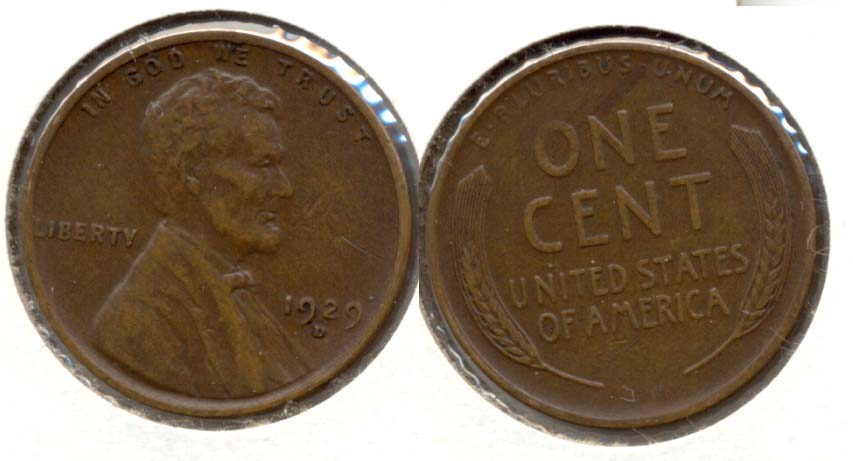 1929-D Lincoln Cent EF-40 g