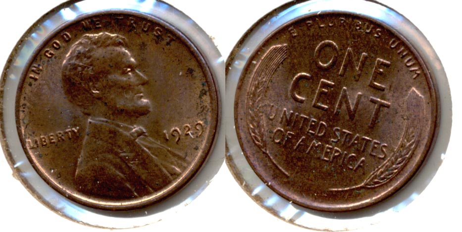 1929 Lincoln Cent MS-60 Brown