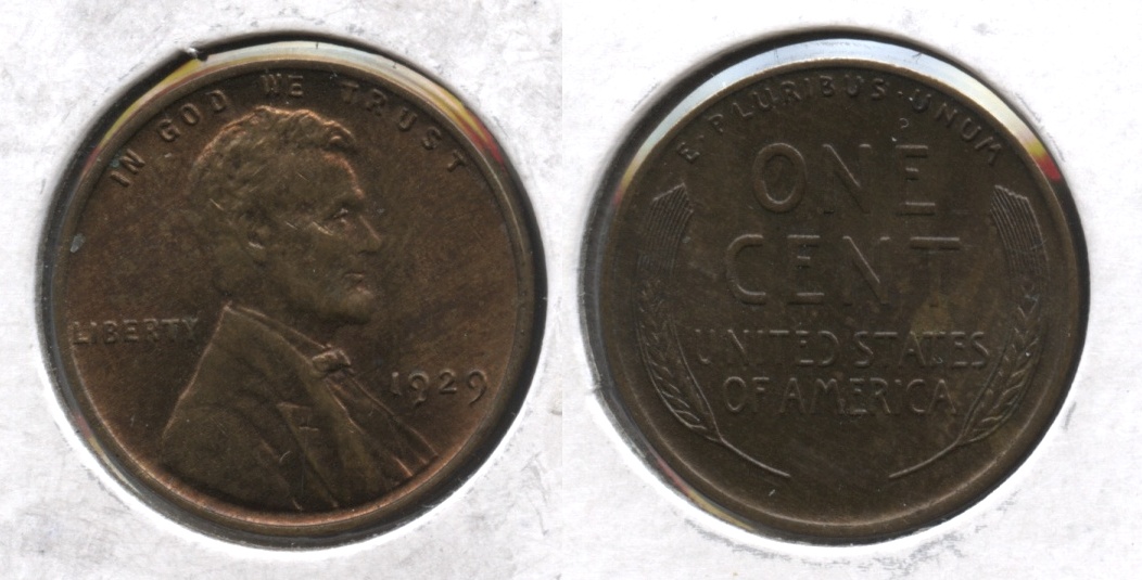 1929 Lincoln Cent MS-64 Brown #b