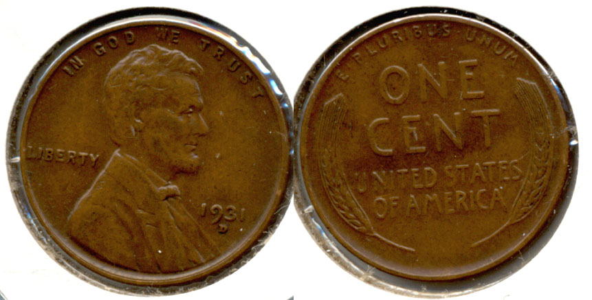 1931-D Lincoln Cent AU-50 l
