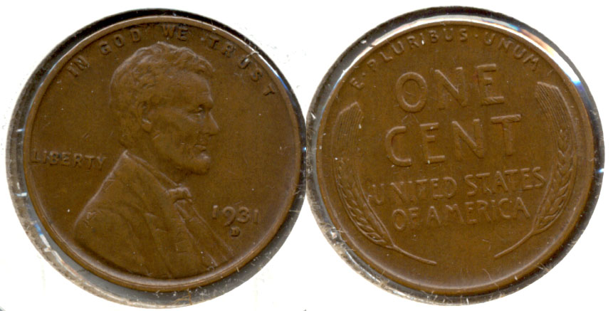 1931-D Lincoln Cent EF-45 c