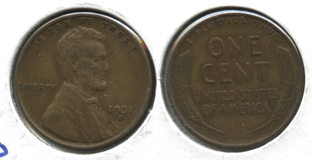 1931-S Lincoln Cent EF-40 #l