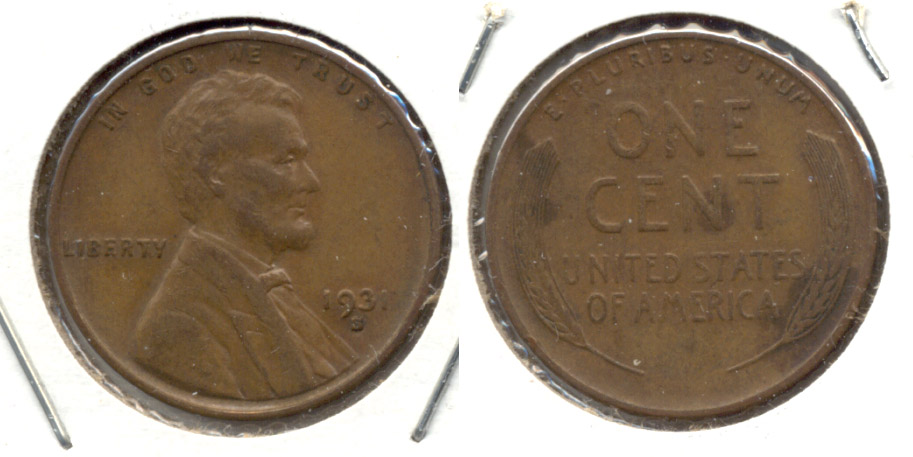 1931-S Lincoln Cent EF-45
