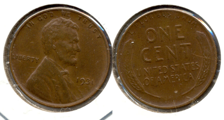 1931 Lincoln Cent EF-45