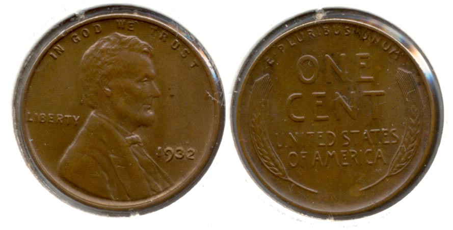 1932 Lincoln Cent MS-64 Brown