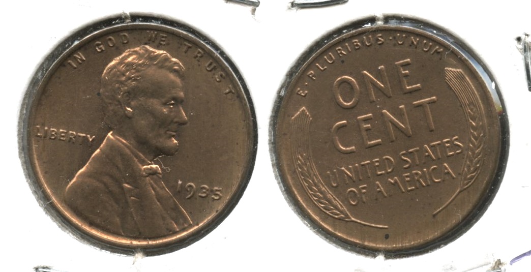 1935 Lincoln Cent MS-60 Red #i