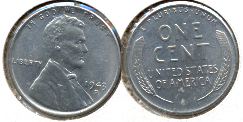 1943-D Lincoln Steel Cent MS-62 d