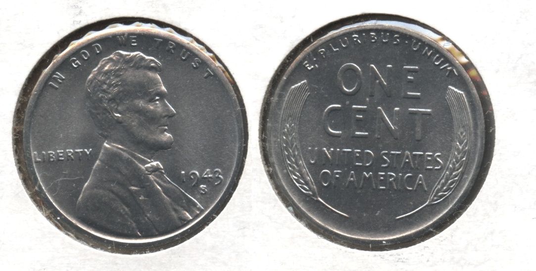 1943-S Lincoln Steel Cent MS-64