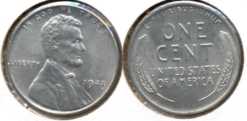 1943 Lincoln Steel Cent MS-62 g