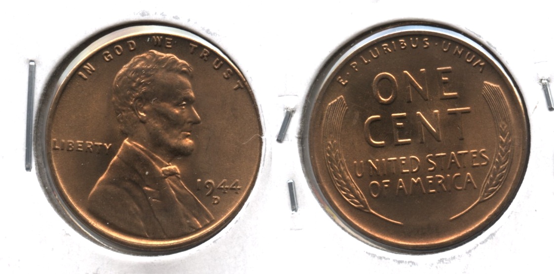 1944-D Lincoln Cent MS-64 Red Brown