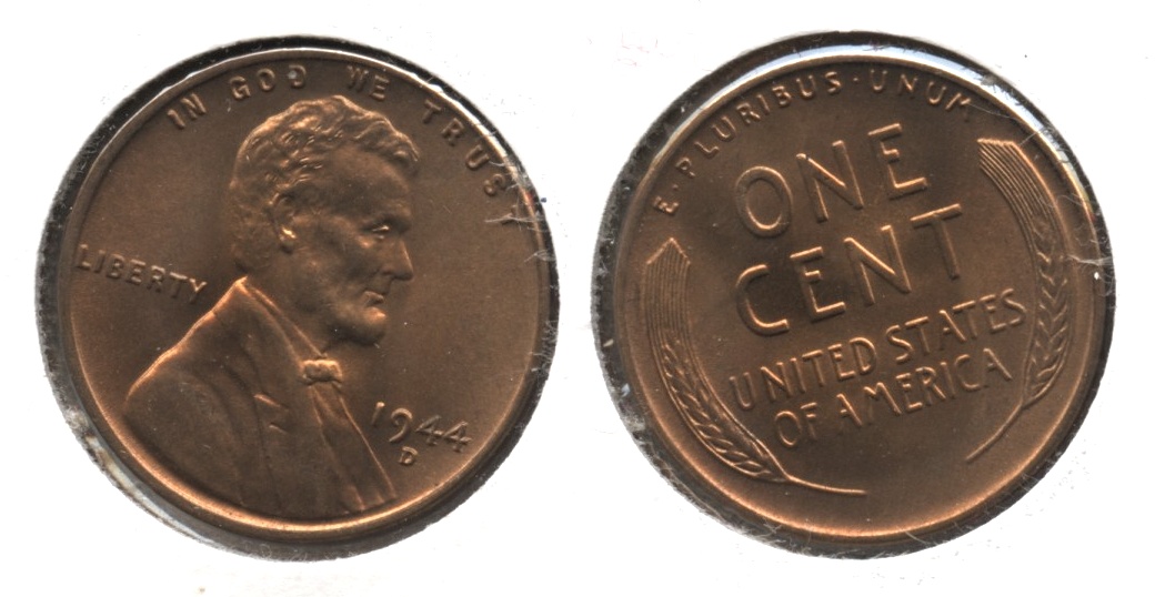 1944-D Lincoln Cent MS-64 Red Brown #a