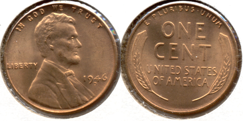 1946-D Lincoln Cent MS-62 Red b