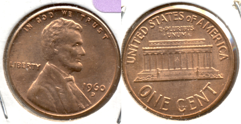 1960-D Small Date Lincoln Memorial Cent Mint State