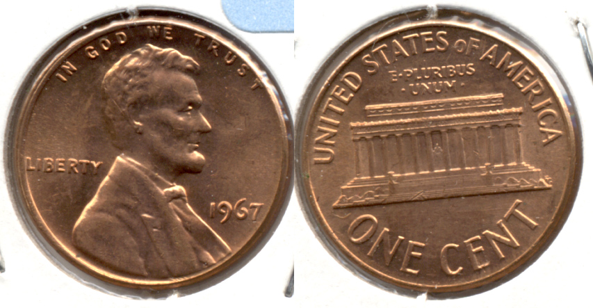 1967 Lincoln Memorial Cent Mint State