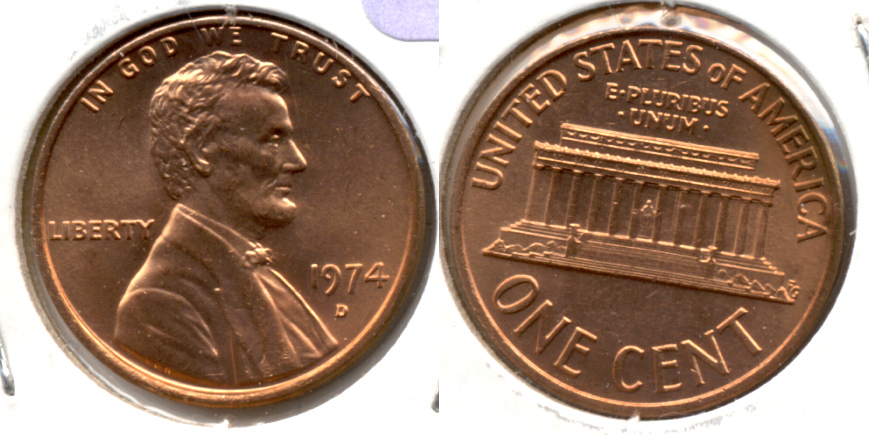 1974-D Lincoln Memorial Cent Mint State