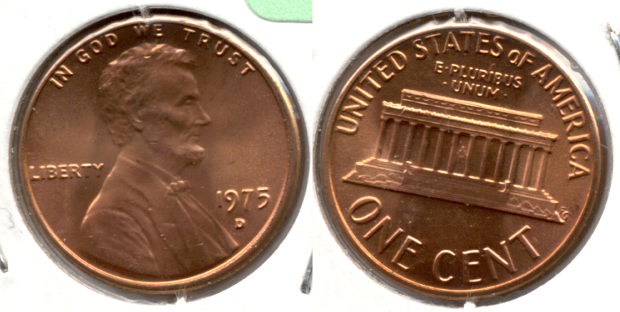 1975-D Lincoln Memorial Cent Mint State
