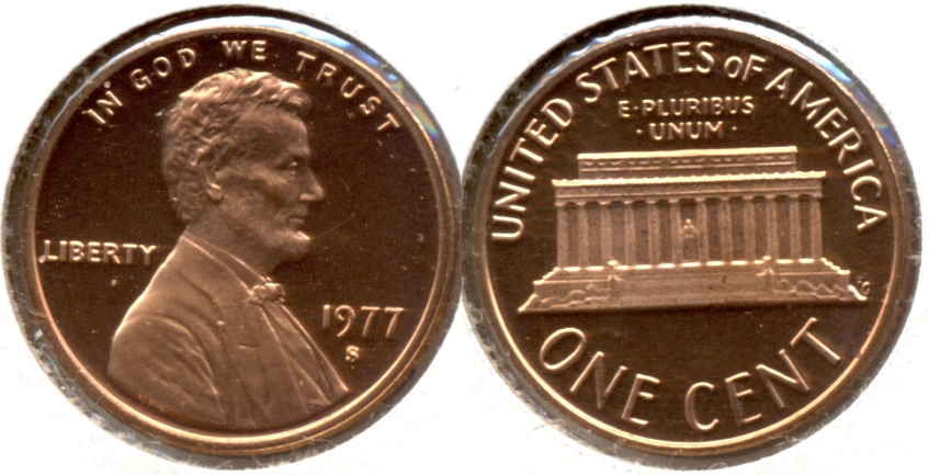 1977-S Lincoln Memorial Cent Proof