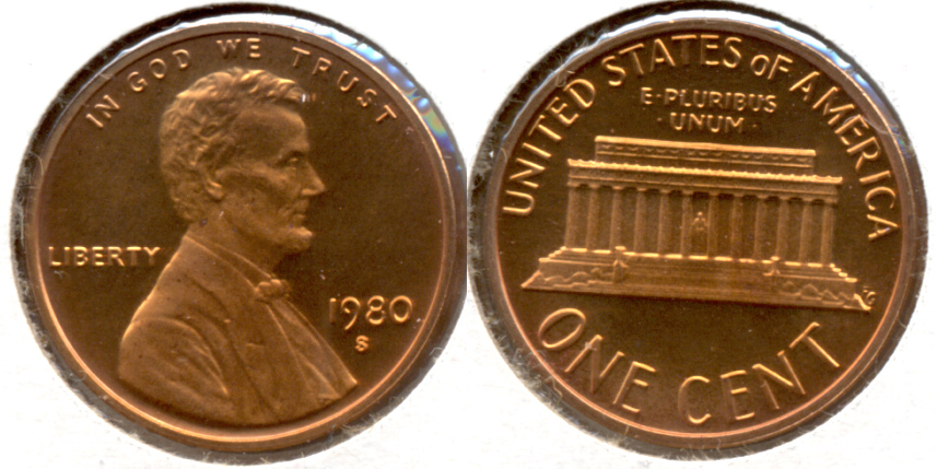 1980-S Lincoln Memorial Cent Proof