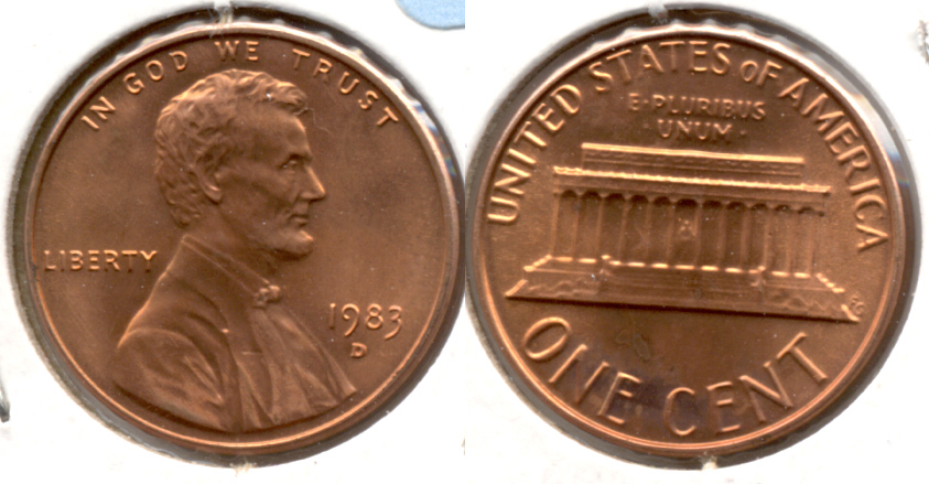 1983-D Lincoln Memorial Cent Mint State