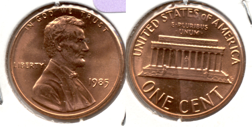 1985 Lincoln Memorial Cent Mint State