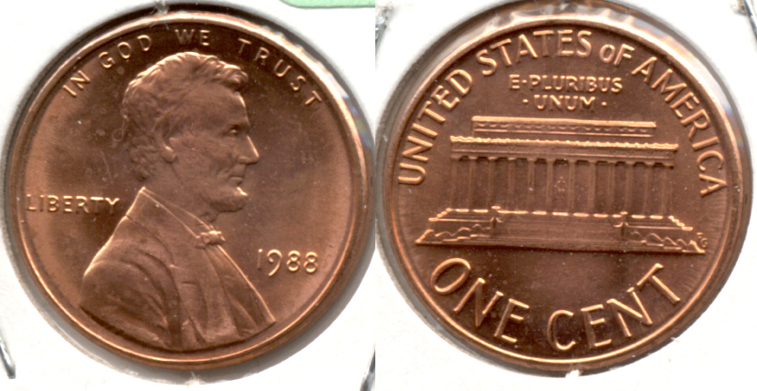 1988 Lincoln Memorial Cent Mint State