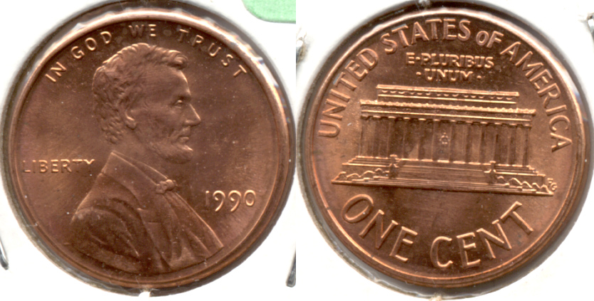 1990 Lincoln Memorial Cent Mint State