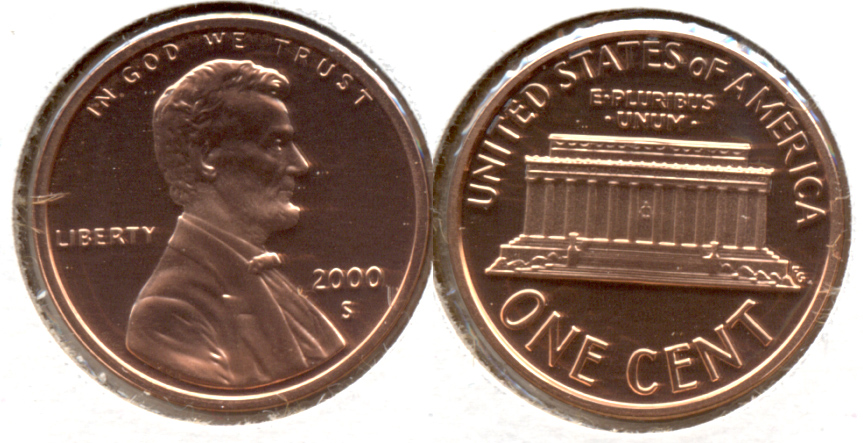 2000-S Lincoln Memorial Cent Proof
