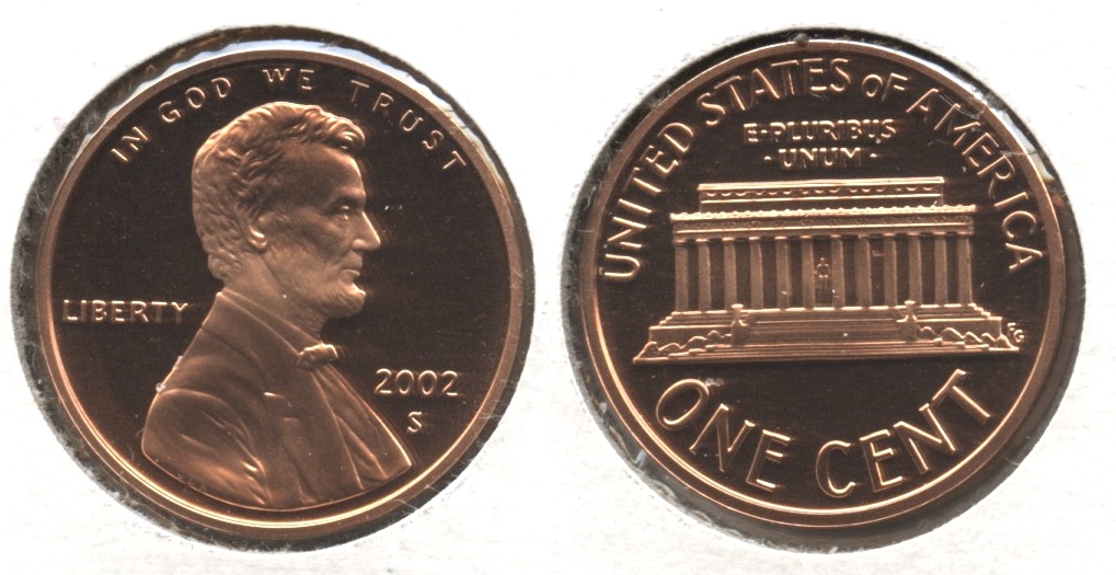 2002-S Lincoln Memorial Cent Proof